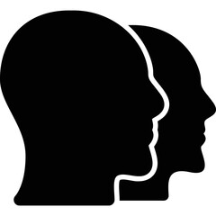 Simple vector icon head man