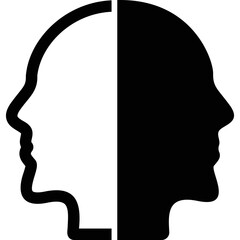 Simple vector icon head man