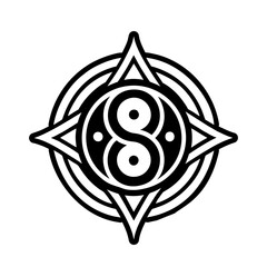 Harmony symbol icon in filled style