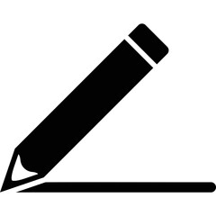 Simple vector icon pencil