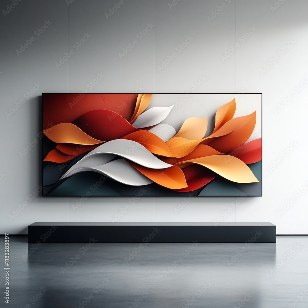 Poster mesmerizing abstract marble effect digital display surface featuring a captivating pattern of undula