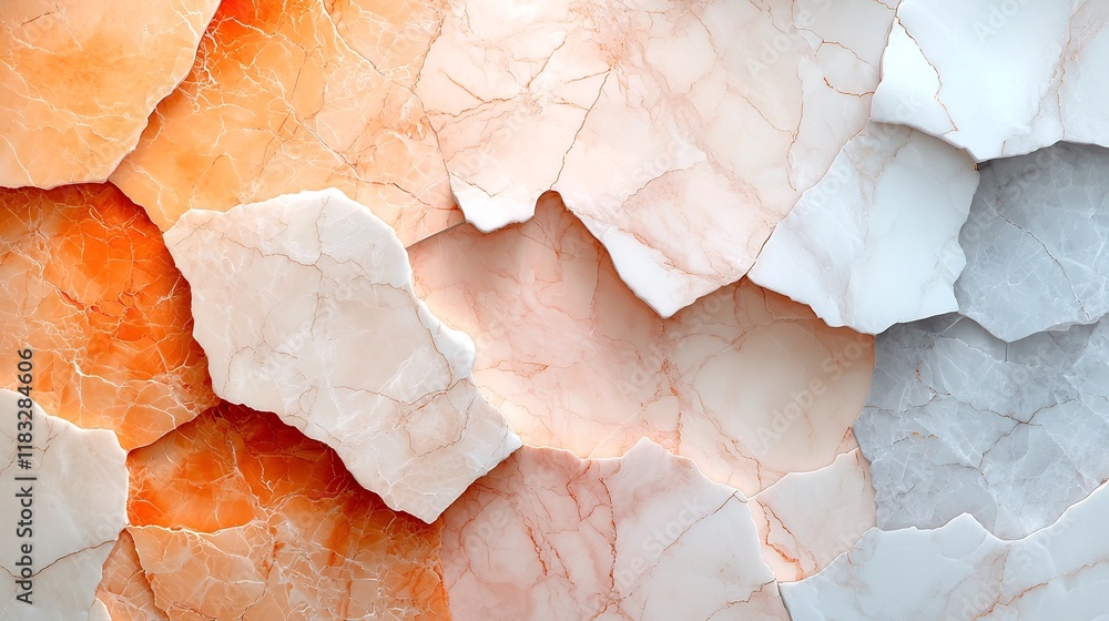 Poster captivating marble effect surface with intricate natural patterns and mesmerizing abstract shapes el