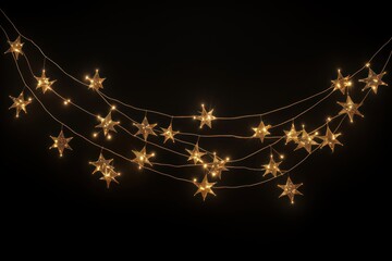 Twinkling star string lights decoration