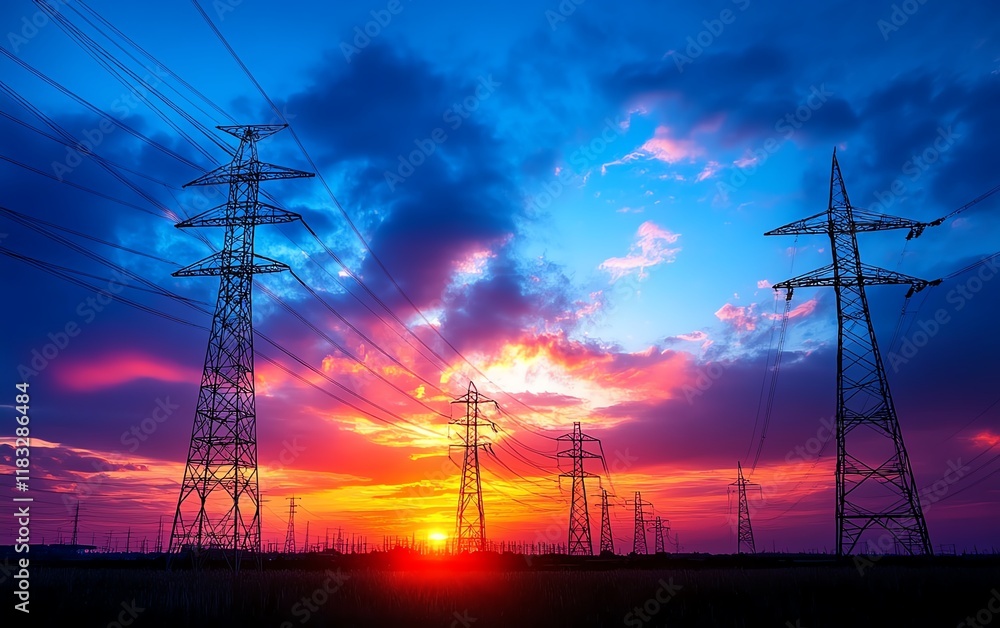 Aufkleber imagine a global digital network supported by sustainable energy, innovative cloud platforms, and se