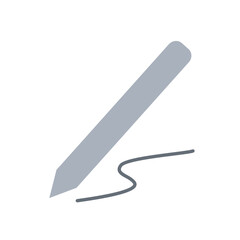 Sketching icon in flat color style