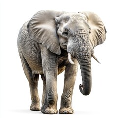 Obraz premium Elephant animal isolated on white background