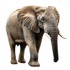 Obraz premium Elephant animal isolated on white background