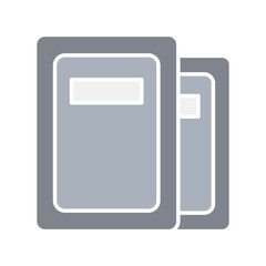 Shield icon in flat color style