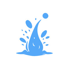 Naklejka premium Water Splashing
