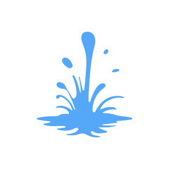 Fototapeta premium Blue Water Splashing