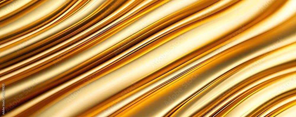 Poster gold abstract background concept. elegant golden wave pattern illustrating modern abstract design in