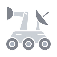 Rover icon in flat color style