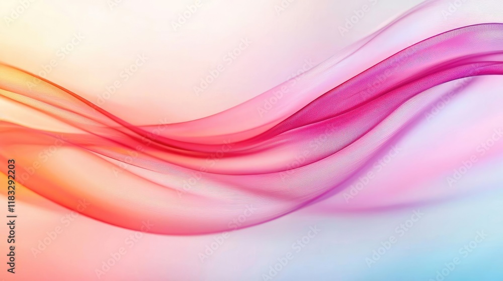 Poster scenery abstract background idea. abstract background with flowing waves in vibrant pink, orange, an