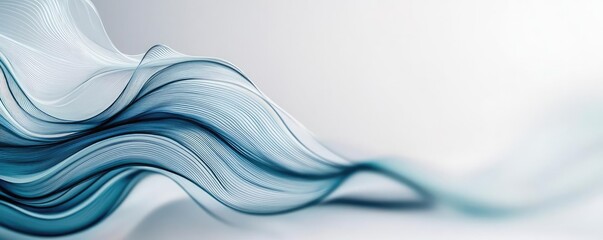 Scenery abstract background idea. Abstract wave patterns in soothing blue tones, ideal for backgrounds and designs.