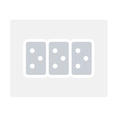 Outlet icon in flat color style