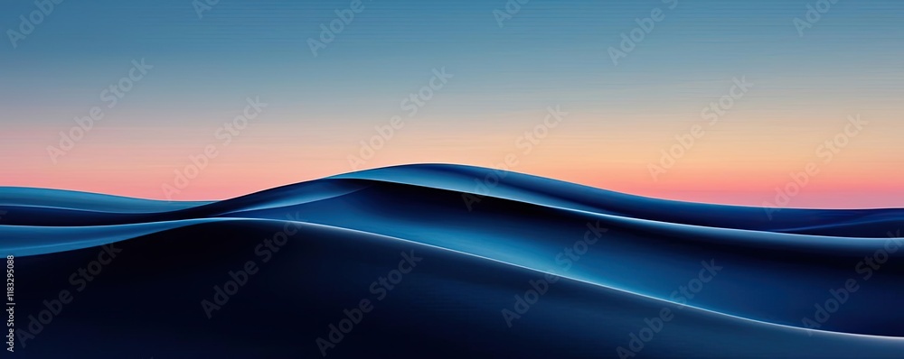 Poster scenery abstract background idea. stunning abstract landscape featuring smooth, flowing curves and s