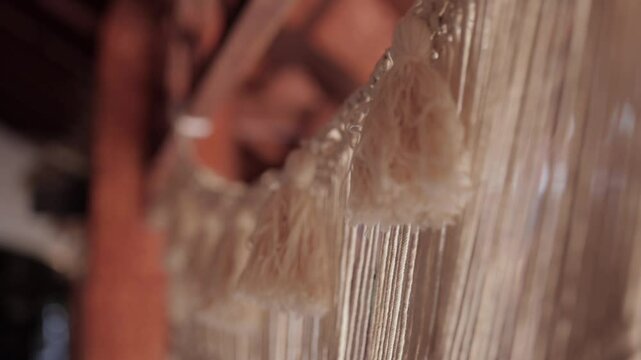 A Slow Motion Shot of an Indian Wedding Venue Decoration in India
