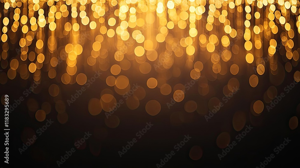 Poster gold abstract background concept. shimmering golden lights creating a magical, dreamy atmosphere for