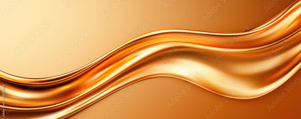 Aufkleber Gold abstract background concept. Elegant and smooth golden wave texture for design and background use.