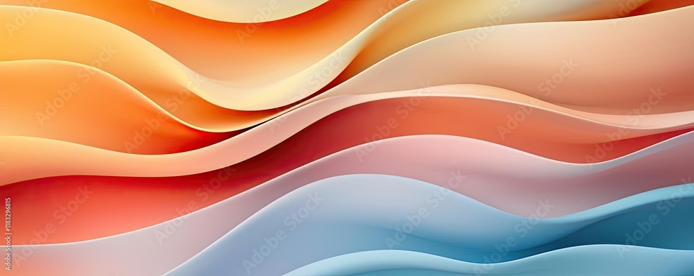 Poster Scenery abstract background idea. Vibrant abstract waves create an eye-catching visual with smooth gradients.