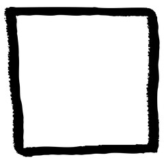 筆タッチのフレームのイラスト
