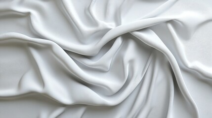 Fototapeta premium Hyper-detailed image of a simplistic bedroom white sheets no clutter