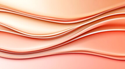 Abstract peach colored wavy layered design