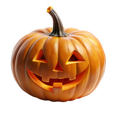 Halloween pumpkin isolated on transparent background