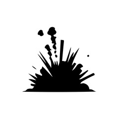 Silhouette of Explosion 