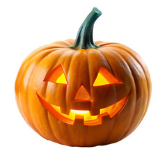 Halloween pumpkin isolated on transparent background
