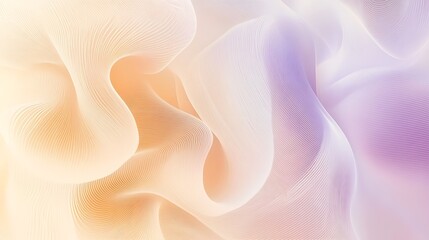 Abstract Pastel Wave Lines Design