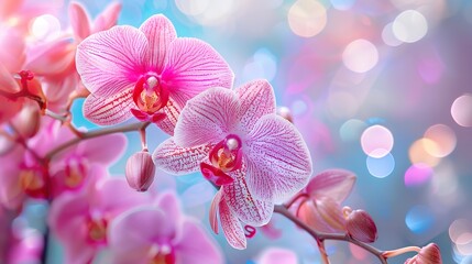 orchid seamless pattern wallpaper