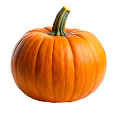Whole pumpkin isolated on transparent background