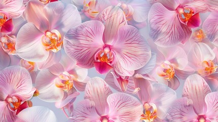 orchid pattern seamless wallpaper