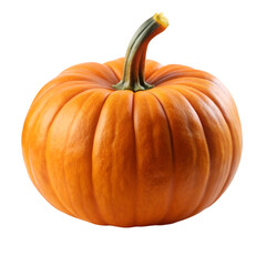 Obraz premium Whole pumpkin isolated on transparent background