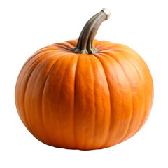 Obraz premium Whole pumpkin isolated on transparent background