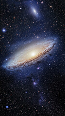 Fototapeta premium stunning view of galaxy with bright stars and cosmic dust, showcasing beauty
