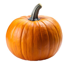 Obraz premium Whole pumpkin isolated on transparent background
