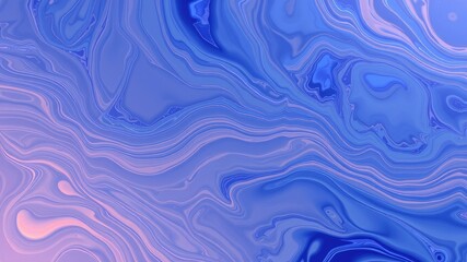 Abstract Swirling Pastel Blue and Lavender Liquid Marble Texture Design