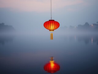 Obraz premium chinese lantern in the chinese temple