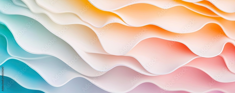 Poster layer abstract background idea. colorful abstract waves create a modern, vibrant background for crea
