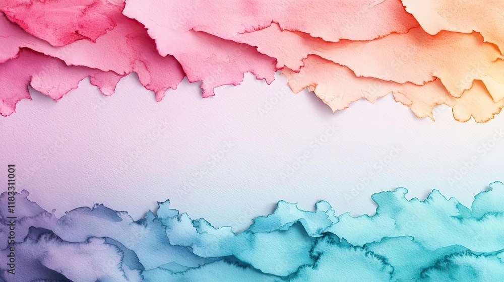 Poster watercolor abstract background concept. beautiful abstract paper texture with soft colors for creati