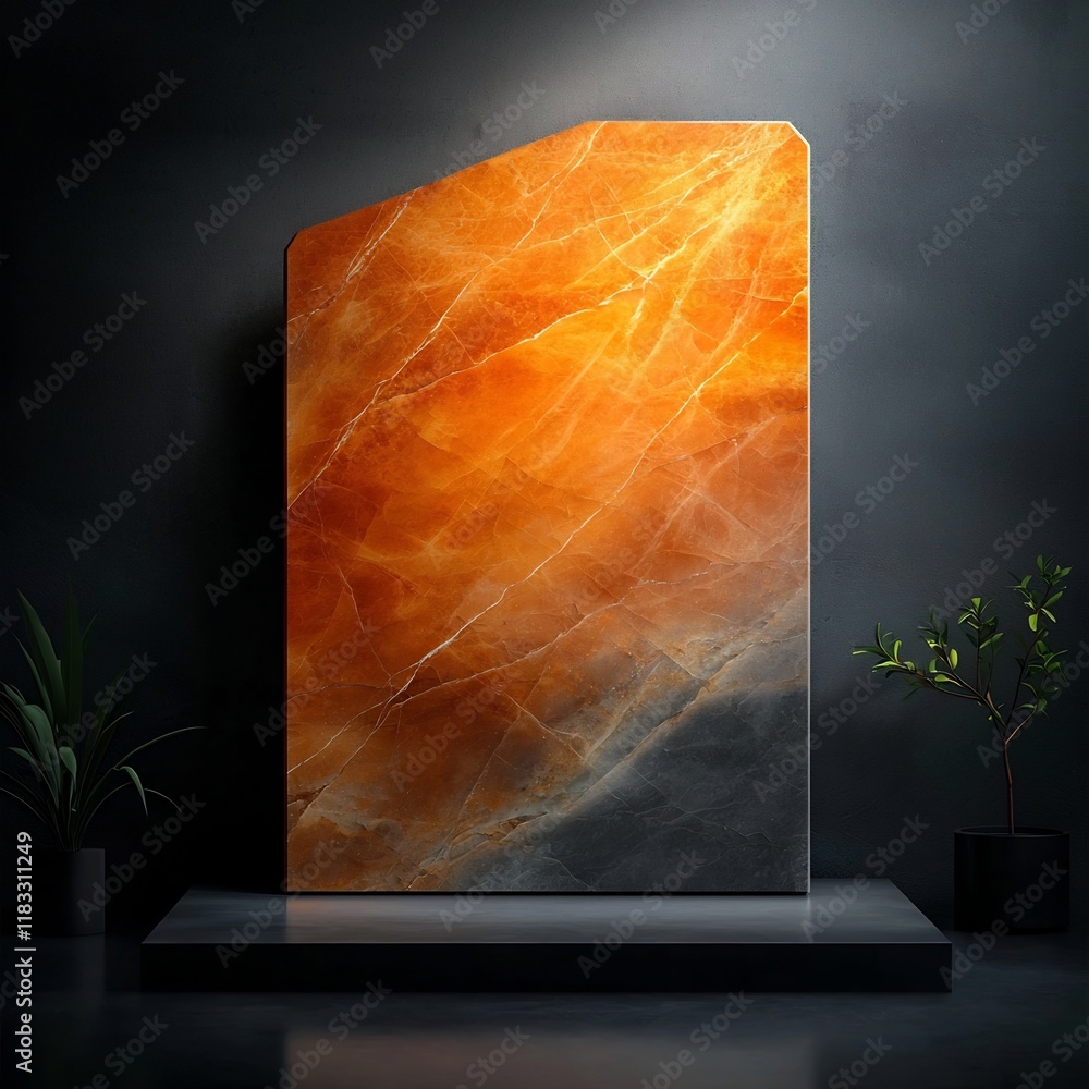 Poster breathtaking natural stone texture with a mesmerizing array of veins and linear patterns exquisitely