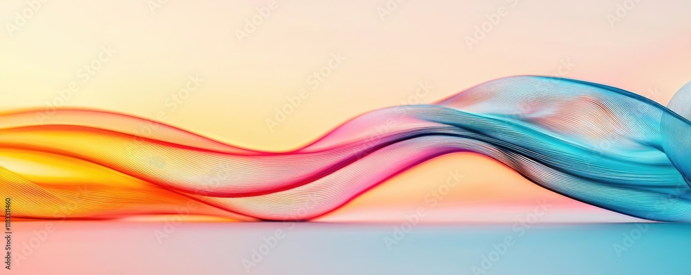 Poster layer abstract background idea. colorful wavy abstract illustration with gradient tones representing