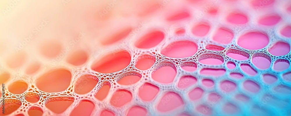 Poster layer abstract background idea. colorful abstract pattern of bubbles and foam in vibrant hues of pin