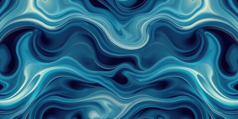 Obraz premium Abstract Swirling Blue and Teal Liquid Motion Design Texture