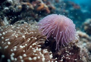 celebes sipadan anemone sea nemoish fish tropical anemonefish animal background closeup clown clownfish colours colourful coral deep depth dive extreme flower hide