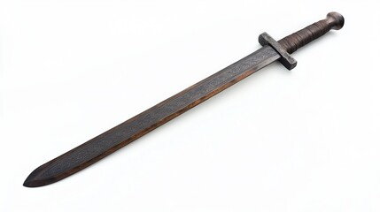 Black sword on white background