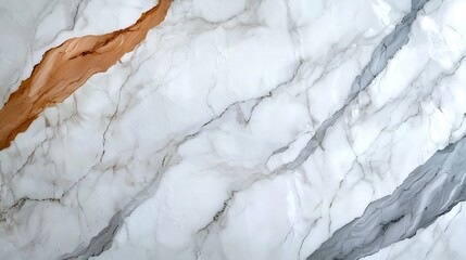 Fototapeta premium Elegant marble patterned stone with swirling gray and white veins smooth polished surface intricate textural details natural mineral formations architectural design render