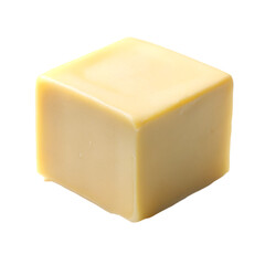 Butter cube isolated on transparent background